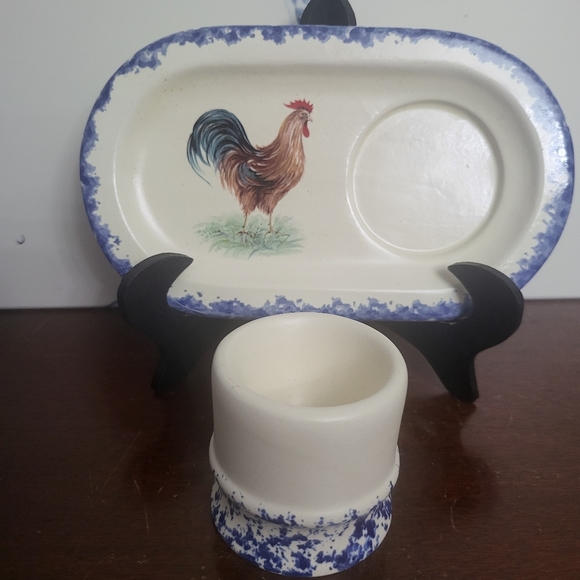 Egg coddler & saucer/plate - Picture 2 of 5